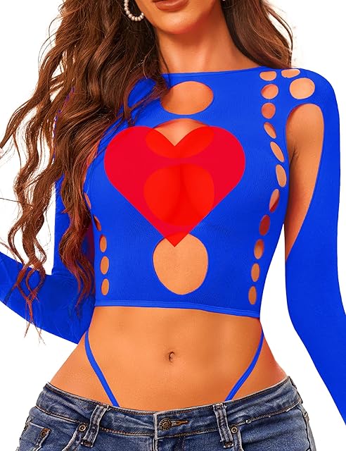 Women Sexy Lingerie Sets Naughty Bodysuit Cutout Top Long Sleeve Teddy Exotic Bodystocking Mesh