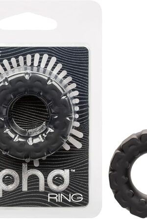 CalExotics Alpha Liquid Silicone Prolong Tread Penis Cock Ring - SE-1491-65-2