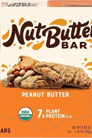 CLIF Nut Butter Bar - Peanut Butter - Filled Energy Bars - Non-GMO - USDA Organic - Plant-Based - Low Glycemic - 1.76 oz. (5 Pack)