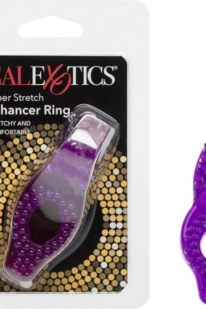 California Exotics Super Stretch Stimulator Sleeve, Dual Noduled Purple