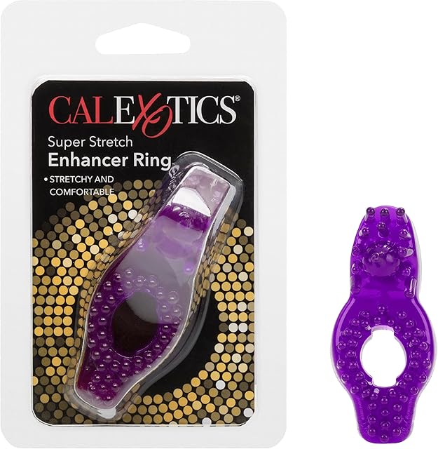 California Exotics Super Stretch Stimulator Sleeve, Dual Noduled Purple