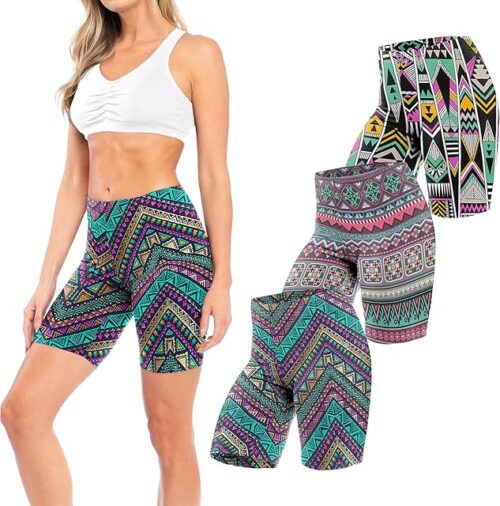 Womens Ultra Soft Yoga Bike Short | Stretch Boxer Briefs | Multi Packs
