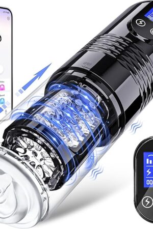 EORONE Male Sex Toy for Men Male Masturbator - Sex Toys for Men Adult Toys with 10 Vibrating & 6 Thrusting, Male Mens Sex Toys Pocket Pussy LCD Display, Men Sex Toy Male Stroker Realistic 3D Sleeve