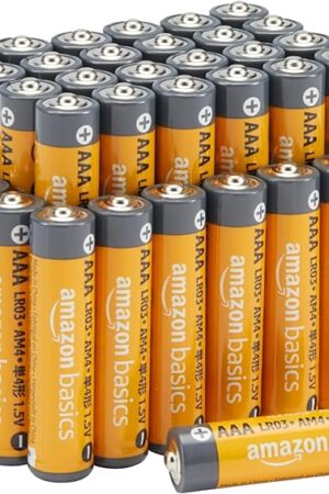 Amazon Basics AAA Alkaline High-Performance Batteries, 15 Volt, 10-Year Shelf Life, 36 Count (Pack of 1)