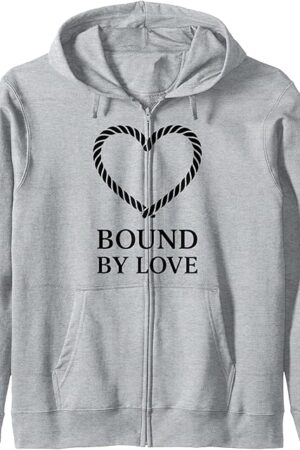 Kinky BDSM Bondage Shibari Rope Fetish Art Zip Hoodie