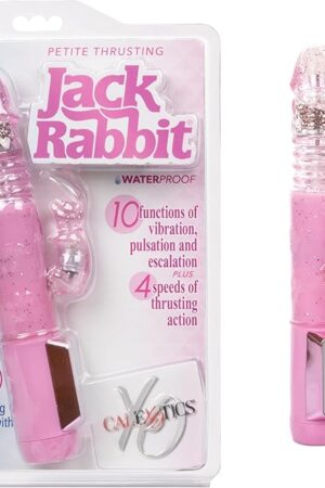 CalExotics Novelties Petite Thrusting Jack Rabbit Vibrator, Pink