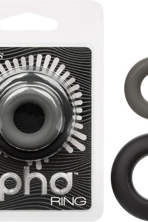 CalExotics Alpha Liquid Silicone Prolong Set of 2 Penis Cock Ring - SE-1491-90-2