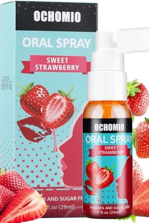Deep Throat Spray Strawberry Flavored for deep Throating Women Men, Relaxes Gag Reflex-1 oz