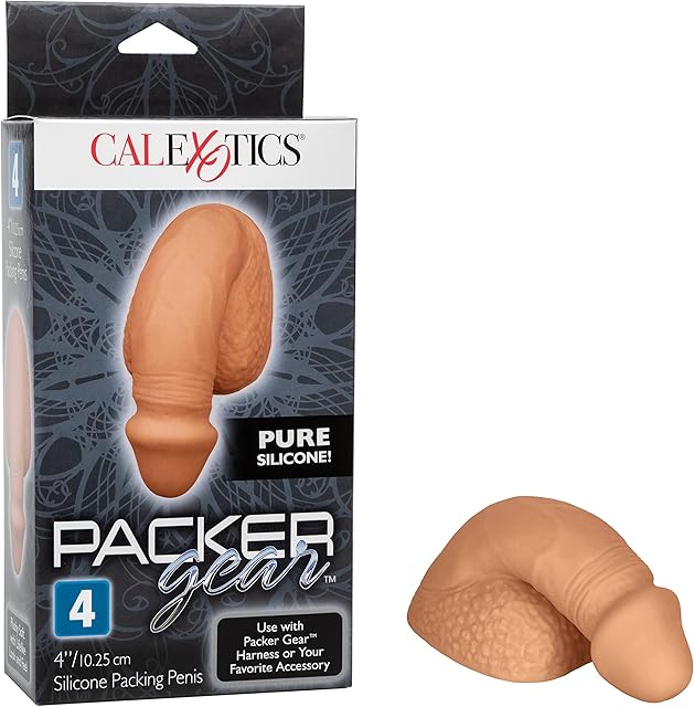 CalExotics SE-1580-25-3 Packer Gear 4""/10.25 cm Silicone Packing Penis" - Tan"