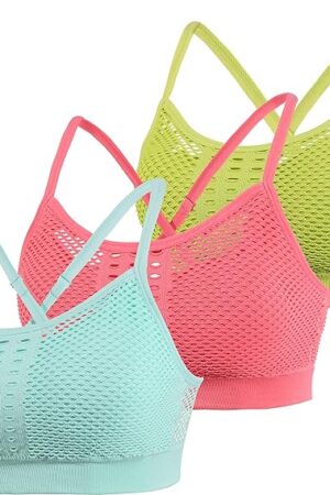 Women's Cross Back Sport Bras,Adjustable Straps Padded Criss Cross Cropped Bras for Yoga Workout Fitness