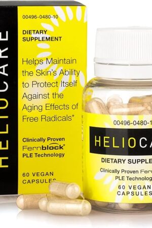 Heliocare Skin Care Dietary Supplement: 240mg Polypodium Leucotomos Extract Pills - Antioxidant Rich Formula with Fernblock and PLE Technology - 60 Veggie Capsules