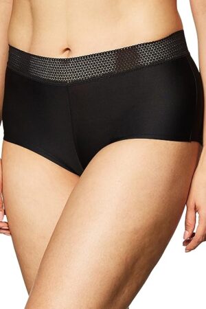 womens Microfiber Boyshort Underwear With Lace, Boyshort Panties (Retired Colors)