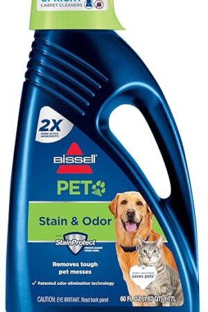 BISSELL 2X Pet Stain & Odor Full Size Machine Formula, 60 ounces, 99K5A