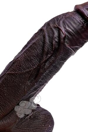 105'' Realistic Big Black Dildo, 23'' Diameter Thick G-spot Dildo with Strong Suction Cup,Giant Real Skin BBC Dildo for Clitoral Vagina Anal Stimulation