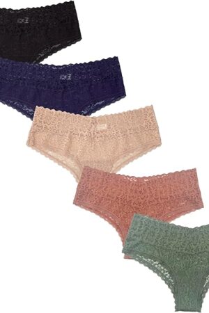 Women Underwear Soft Stretch Sexy Comfy Lace Cheeky Hipster Bikini Panties
