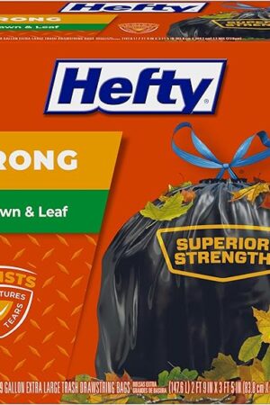 Hefty Strong Lawn & Leaf Trash Bags, 39 Gallon, 38 Count