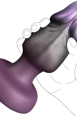 63" Large Butt Plug Fantasy Buttplug with Strong Suction Cup, Big XL Huge Butt Plugs Realistic Anal Plug, Silicone Short Thick Dildo Alien Dildo for Anal Prostate, Soft Adult Sex Toys for Men Women
