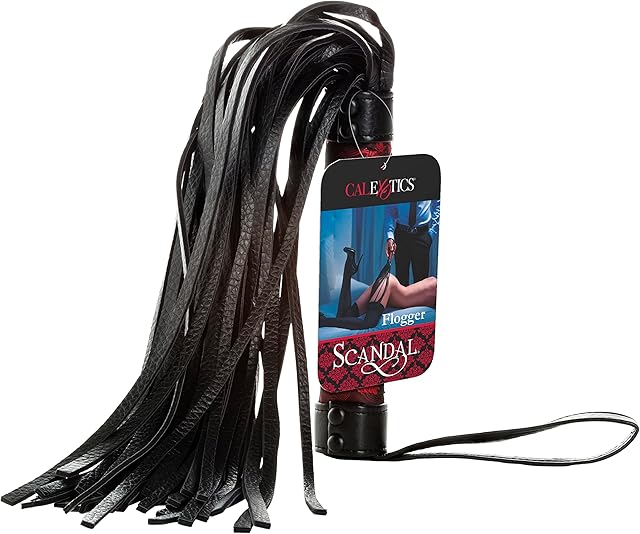 CalExotics Scandal Flogger Spanking Whip Sex Paddle for Couple Adult BDSM S&M Play Toy - SE-2712-30-1