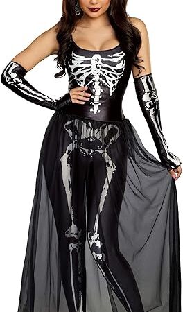 Women's Sexy Bare Bones Babe Skeleton