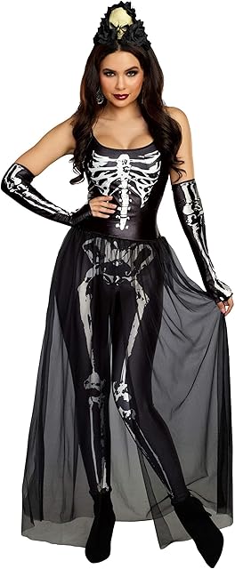 Women's Sexy Bare Bones Babe Skeleton