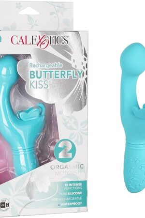 CalExotics Butterfly Kiss Rechargeable Butterfly Kiss Blue (12519BLUE_)