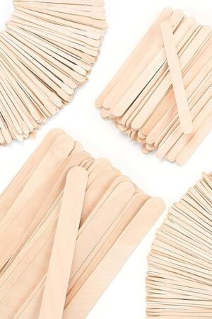 4 Style 500 Pcs Waxing Sticks Assorted Wax Applicator Sticks For Body Legs Face With Small Medium Large Sizes Wood Popsicle Sticks For Waxing Or Wood Craft Sticks