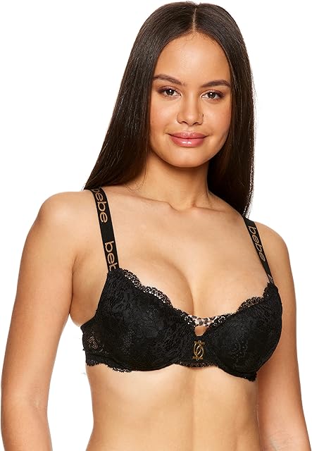 Womens Mega Push-Up Bra - Lace Push Up Bras for Women - Underwire Lace Bra