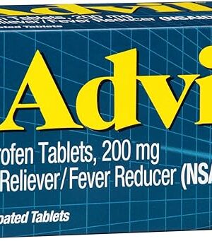 Advil Pain Reliever and Fever Reducer, Pain Relief Medicine with Ibuprofen 200mg for Headache, Backache, Menstrual Pain and Joint Pain Relief - 200 Coated Tablets