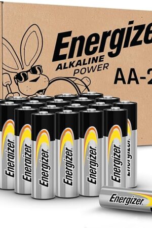 Energizer Alkaline Power AA Batteries (20 Pack), Double A Batteries Alkaline, Long-Lasting