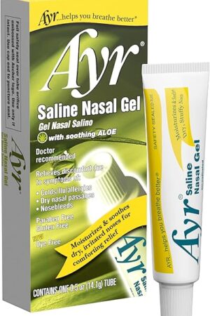 Ayr Saline Nasal Gel, With Soothing Aloe, 0.5 Ounce Tube (Pack of 1)