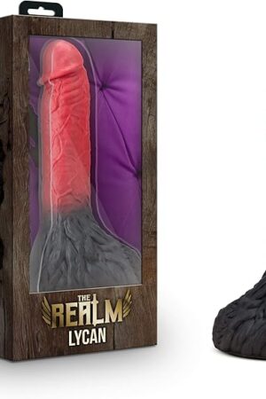 Blush Novelties The Realm Lycan Werewolf Fantasy 10.5" Huge Dildo - Silicone Flexible Shaft Monster Dong, Girthy & Textured - Big, Thick, Lock On & Harness Compatible Penis - Adult Sex Toy