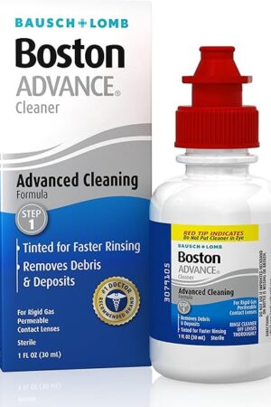 Boston ADVANCE Cleaner Contact Lens Solution for Rigid Gas Permeable Lenses from Bausch + Lomb, 1 fl oz