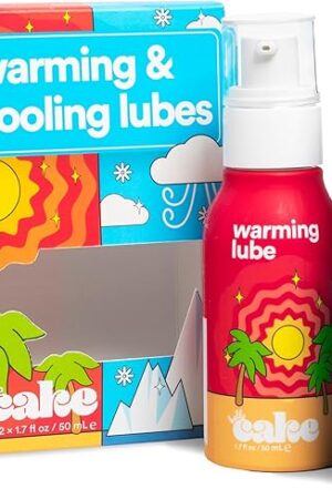 Hello Cake Warming & Cooling Personal Lubricant - Water-Based Sensations Lube for a Tingling and Steamy Experience - Condom Compatible Lubricant for Men, Women, and Couples, 1.7 fl oz Each
