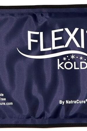 FlexiKold Gel Soft Flexible Ice Packs for Injuries - Reusable Freezer Cold Pack, Cold Compress & Cooling Gel Pad for Face, Shoulder, Hip, Leg, Arm, Ankle & Foot Injury - Medium - 75? x 115?