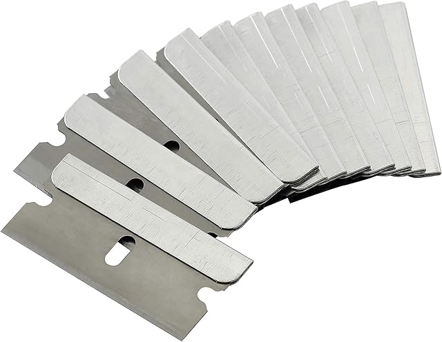 Bates- Single Edge Razor Blades, 50 Pack, Silver, Razor Blades Single Edge