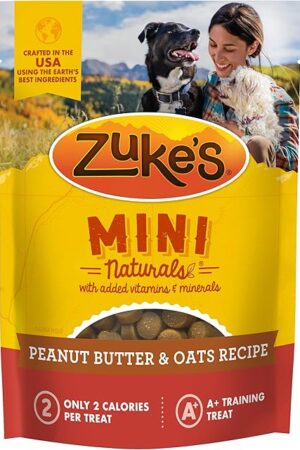 Zuke’s Mini Naturals Dog Training Treats for the Dogs, Pet Treats made with Real Peanut Butter, 16 oz Resealable Pouch - 16 oz Bag