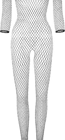 Women's Trinidad Halter Garter Dress with Attached Stockings, Sexy Lingerie Babydoll Bodysuit Chemise Nightwear