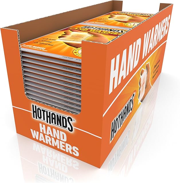 Hand Warmers - Long Lasting Safe Natural Odorless Air Activated Warmers - Up to 10 Hours of Heat - 40 Pair