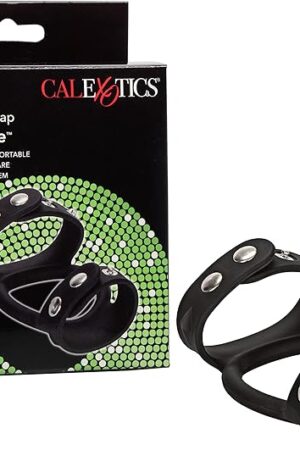 CalExotics Silicone Tri Snap C & B Cage, Black