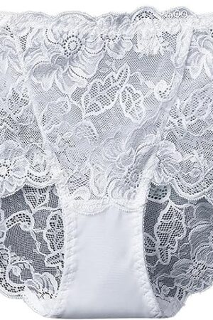 High Waisted Underwear for Women Seamless Panties Breathable Lace No Show Cheeky Tummy Control Briefs Bikini Panty