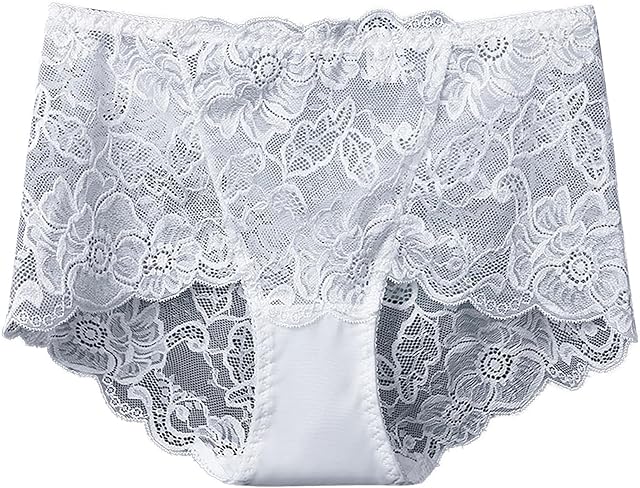 High Waisted Underwear for Women Seamless Panties Breathable Lace No Show Cheeky Tummy Control Briefs Bikini Panty