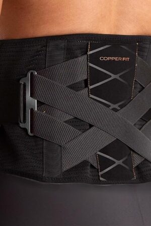 Copper Fit X-Back Brace for Lower Back Pain, Lumbar Support, Herniated Disc, Sciatica, Arthritis ? Adjustable, Breathable Design - for Men and Women (Large/XLarge)