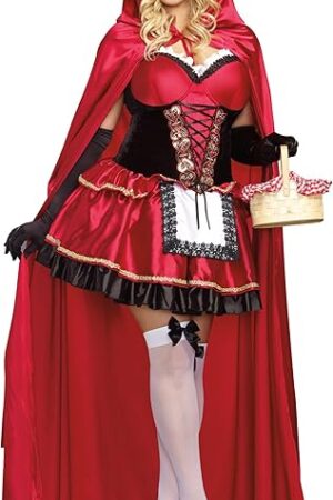 Adult Sexy Little Red Riding Hood Costume for Women Plus Size, Halloween Costume