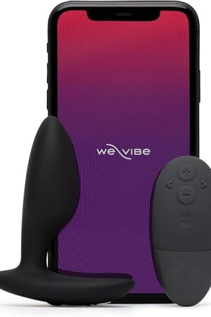 We-Vibe Ditto+ Vibrating Butt Plug | App & Remote Control Vibe for Men, Women & Couples | Vibrator with 10 Modes | Silicone Butt Plug | Waterproof Anal Toy | Rechargeable Adult Sex Toys | Satin Black