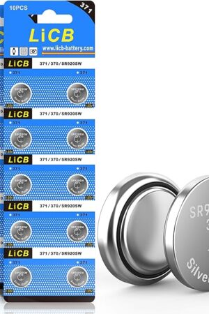 LiCB 20 Pack SR920SW 371 370 AG6 Battery 15V Button Cell Watch Batteries