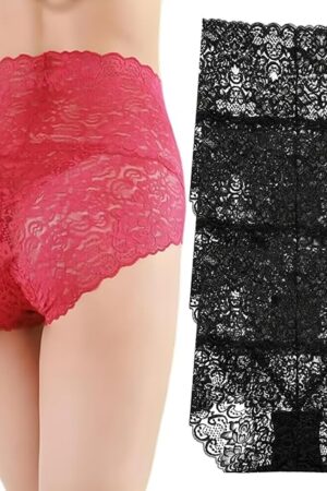 Wateresty Sexy High Waist Pretty Lace Panties Ultimate Comfort Buttock-Lifting & Tummy-Control Shaping Panties