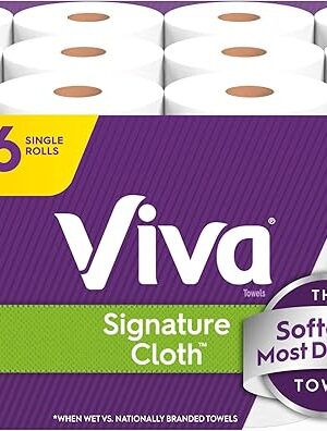 Viva Signature Cloth Paper Towels, 12 Triple Rolls, 129 Sheets per Roll