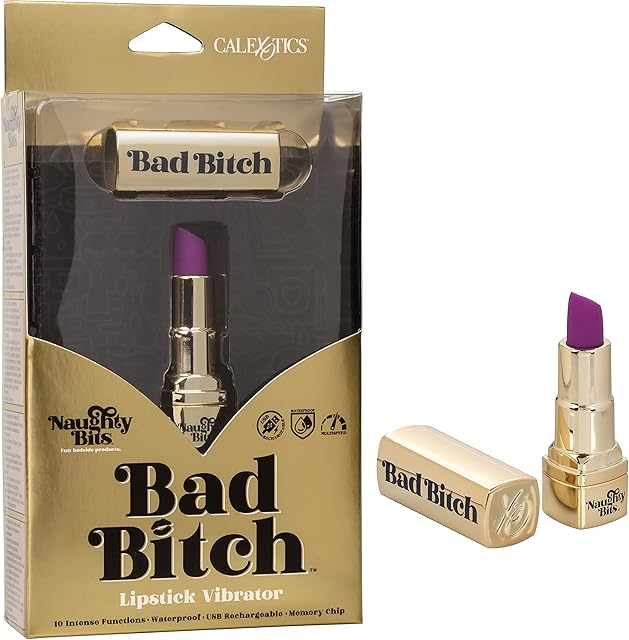 CalExotics SE-4410-00-3 Naughty Bits? Bad Bitch? Lipstick Vibrator