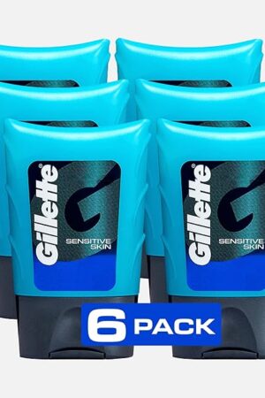 Gillette After Shave Gel for Men, Aftershave for Men, After Shave Lotion for Men, Calms, Soothes and Refreshes Sensitive Skin, Light Fragrance, 25 oz, Pack of 6, After Shave Cologne Men, Aftershave