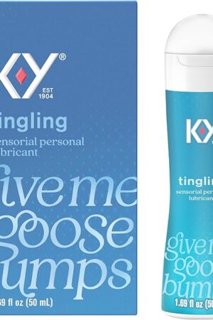 K-Y Tingling Sensorial Personal Lubricant, Blue, 1.69 Fl Oz